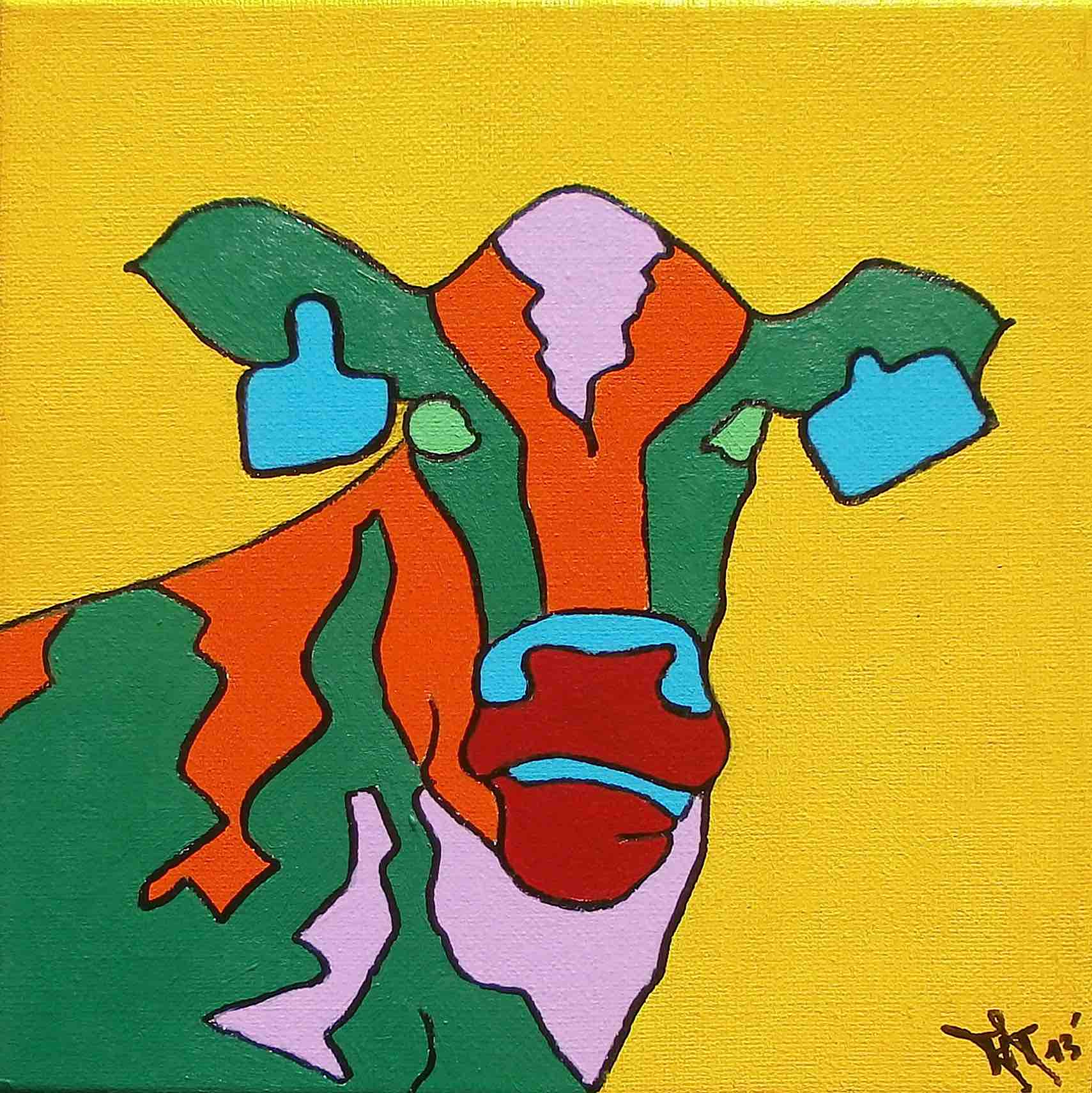 Popart, pop art, pop-art, pop art cow, popart cow, pop-art cow